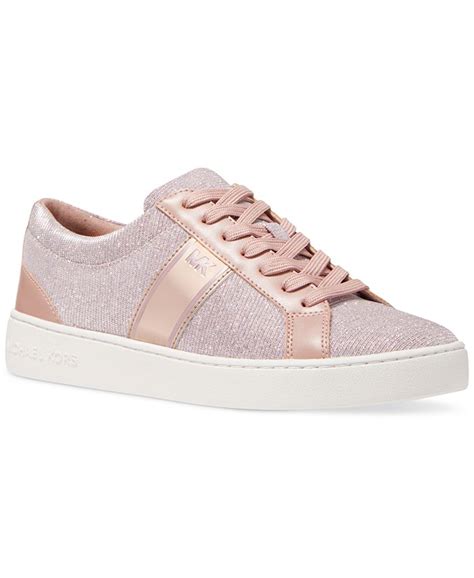 michael kors women's juno stripe lace-up sneakers